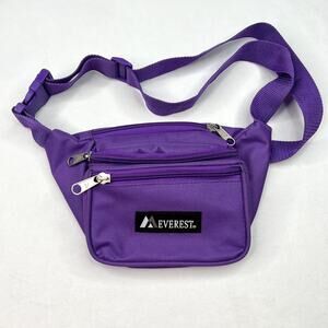 Everest Purple Multi Zip Fanny Pack